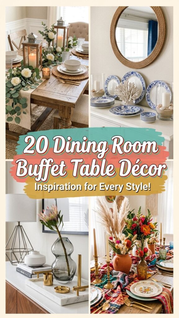 1. 20 Dining Room Buffet Table Décor Ideas for a Luxury Look