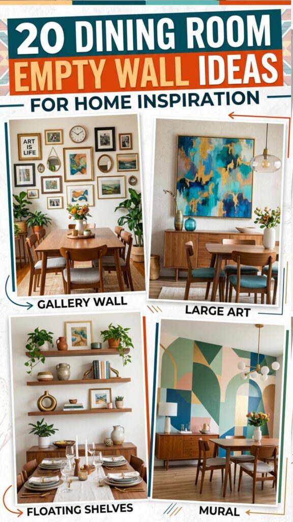 1. 20 Dining Room Empty Wall Ideas That Make a Big Impact