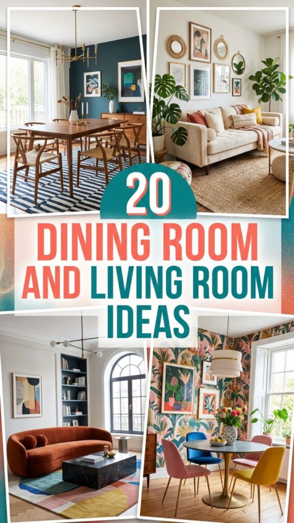 1. 20 Dining Room and Living Room Ideas for a Stylish Open Space
