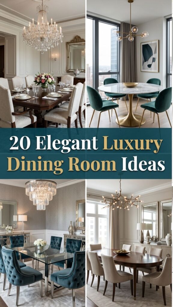 1. 20 Elegant Luxury Dining Room Ideas for a High-End Home