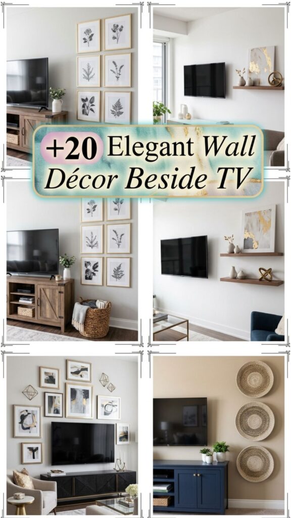 1. 20 Elegant Wall Décor Beside TV Ideas for a Cozy Home