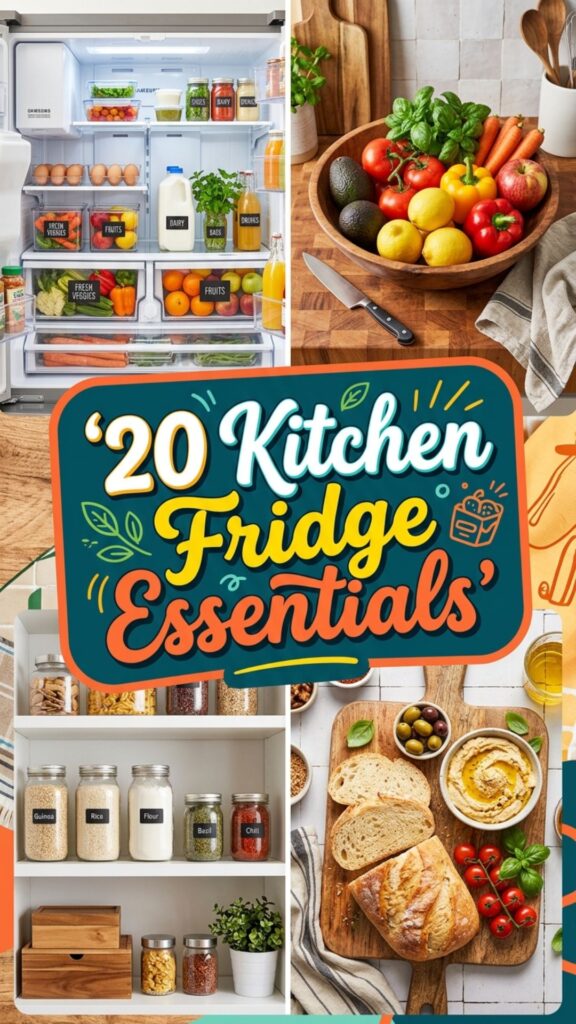 1. 20 Kitchen Fridge Essentials Every Home Should Have