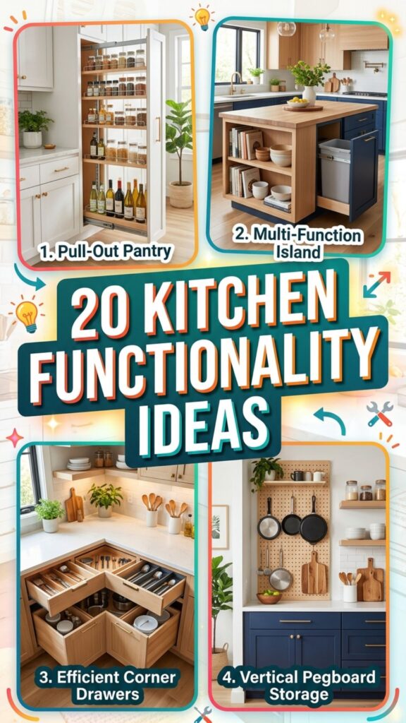 1. 20 Kitchen Functionality Ideas to Make Cooking Easier