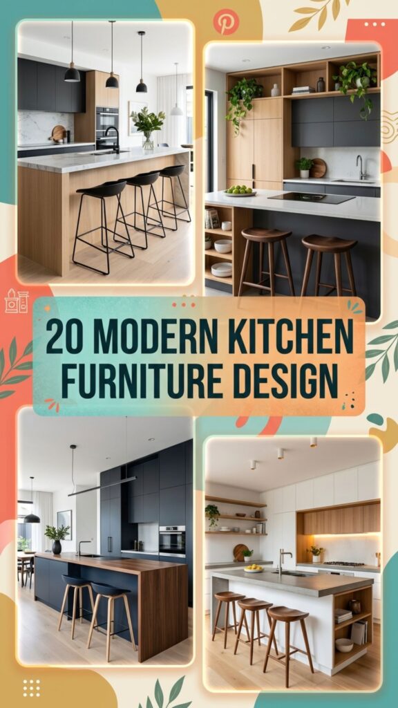 1. 20 Kitchen Furniture Design Modern Ideas for Open Kitchens