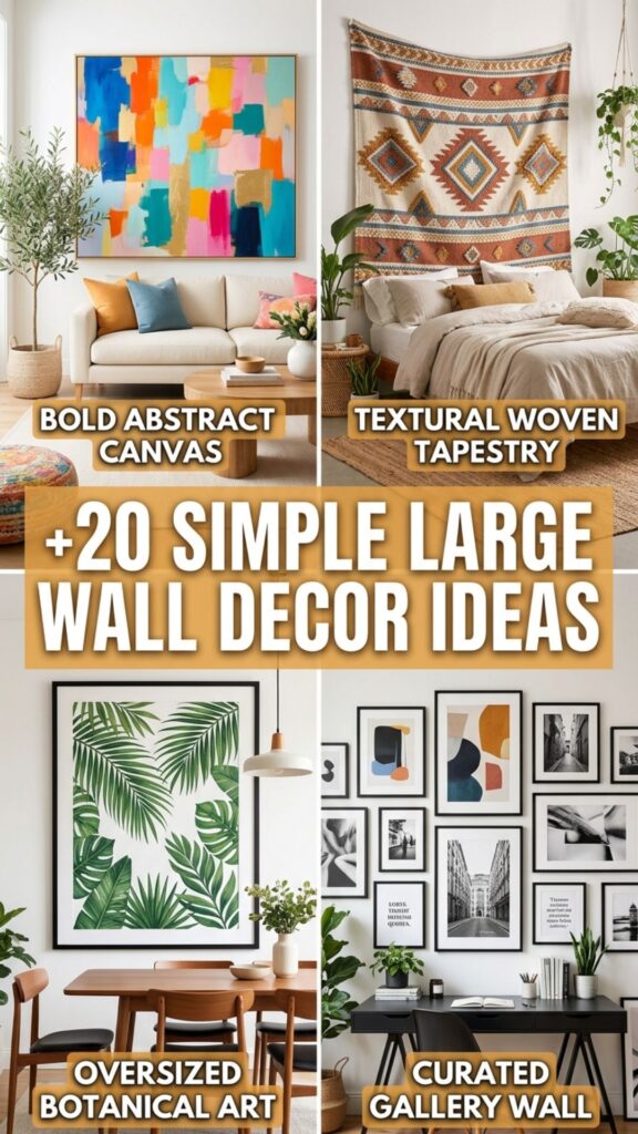 1. 20 Large Wall Decor Ideas Simple Enough for Any Home