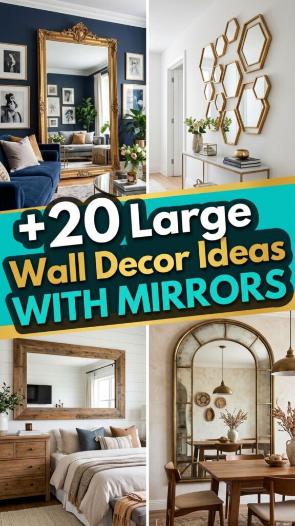 1. 20 Large Wall Decor Ideas With Mirrors for a Stylish Home