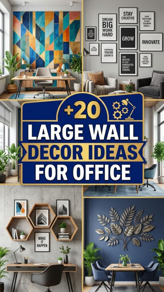 1. 20 Large Wall Decor Ideas for Office Interiors with a Premium Look