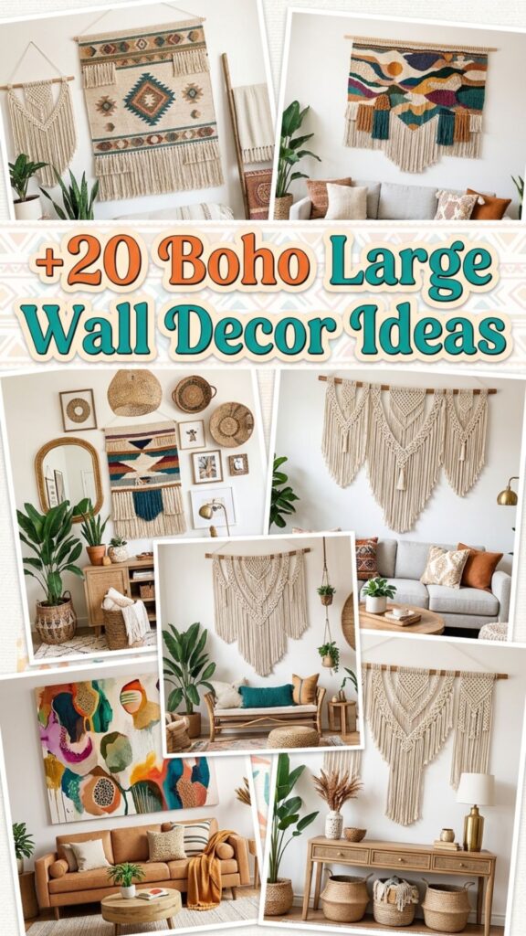 1. 20 Large Wall Decor Ideas for a Beautiful Boho Home