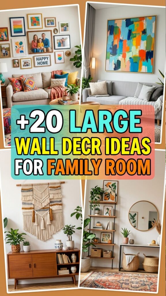 1. 20 Large Wall Decor Ideas for a Stylish Family Room