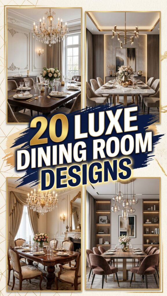 1. 20 Luxe Dining Room Designs That Feel Elegant and Expensive