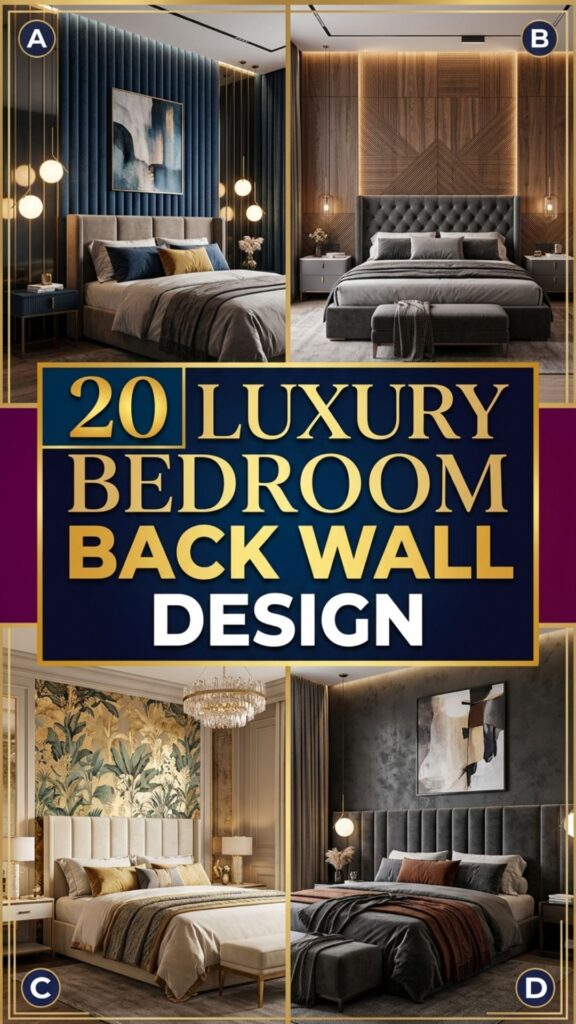 1. 20 Luxury Bedroom Back Wall Design Ideas for a Premium Look