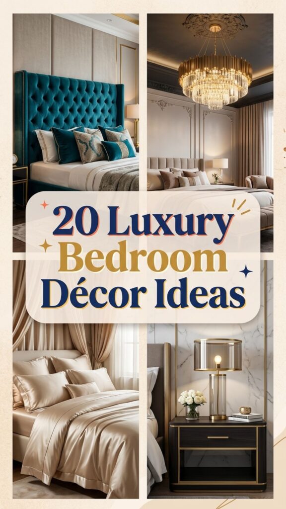1. 20 Luxury Bedroom Décor Ideas for a Hotel-Like Look