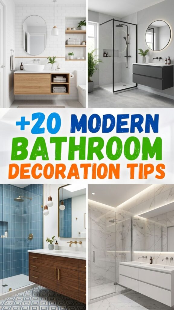 1. 20 Modern Bathroom Decoration Tips for a Clean Luxury Look