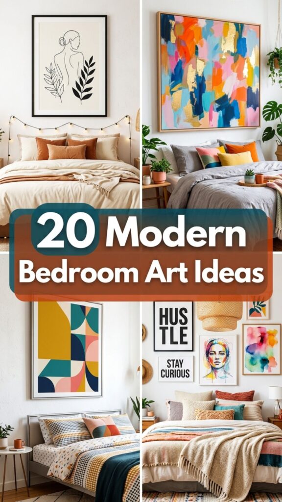 1. 20 Modern Bedroom Art Ideas for Every Interior Style