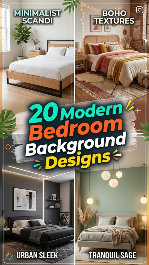 1. 20 Modern Bedroom Background Designs for a Stylish Home