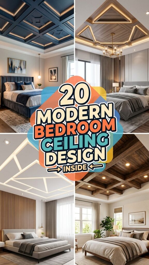 1. 20 Modern Bedroom Ceiling Design Ideas for a Stylish Look