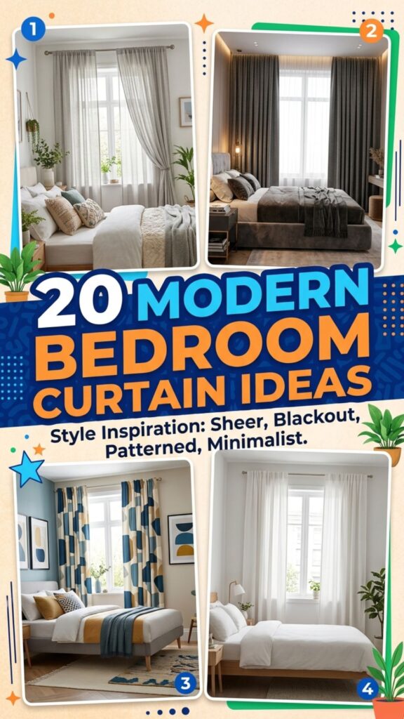 1. 20 Modern Bedroom Curtain Ideas for a Fresh New Look