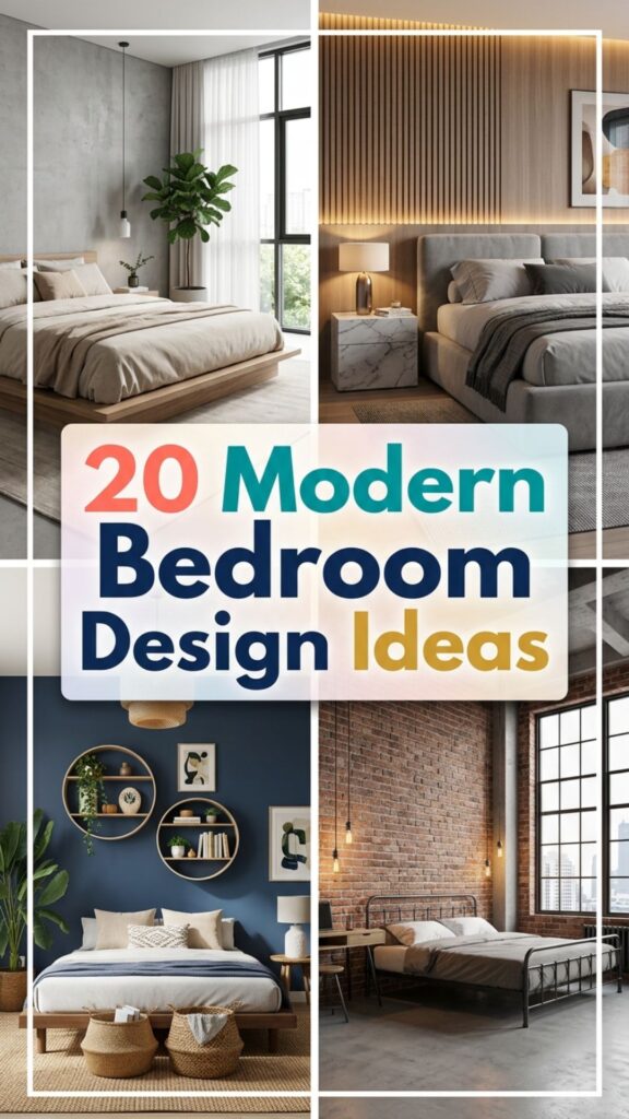 1. 20 Modern Bedroom Design Ideas That Feel Luxurious