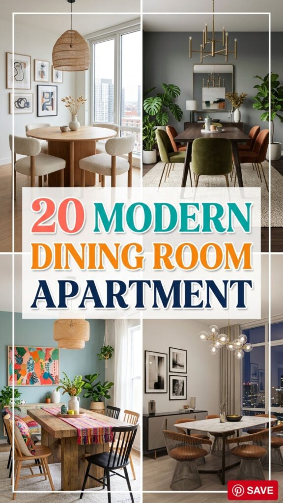 1. 20 Modern Dining Room Apartment Ideas You’ll Want to Copy