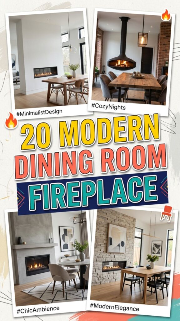 1. 20 Modern Dining Room Fireplace Ideas for a Sleek Interior
