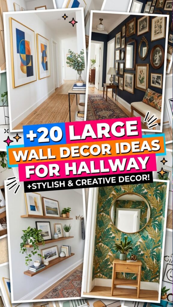 1. 20 Modern Large Wall Decor Ideas for Hallway Walls