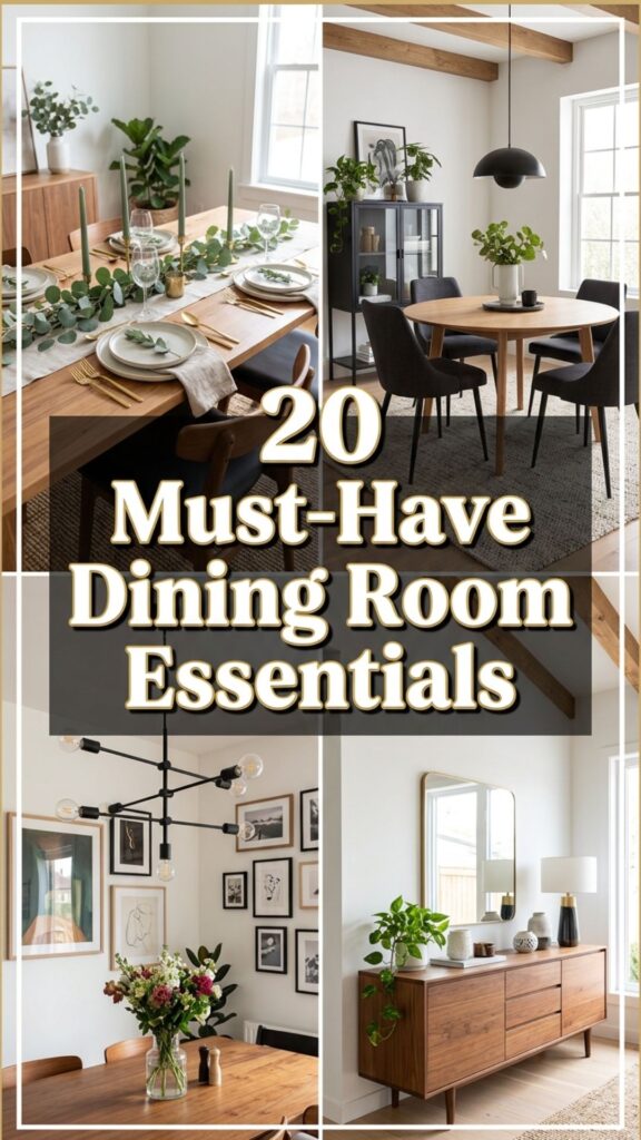 1. 20 Must-Have Dining Room Essentials for a Stylish Space