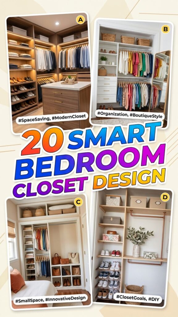 1. 20 Smart Bedroom Closet Design Ideas for Small Rooms
