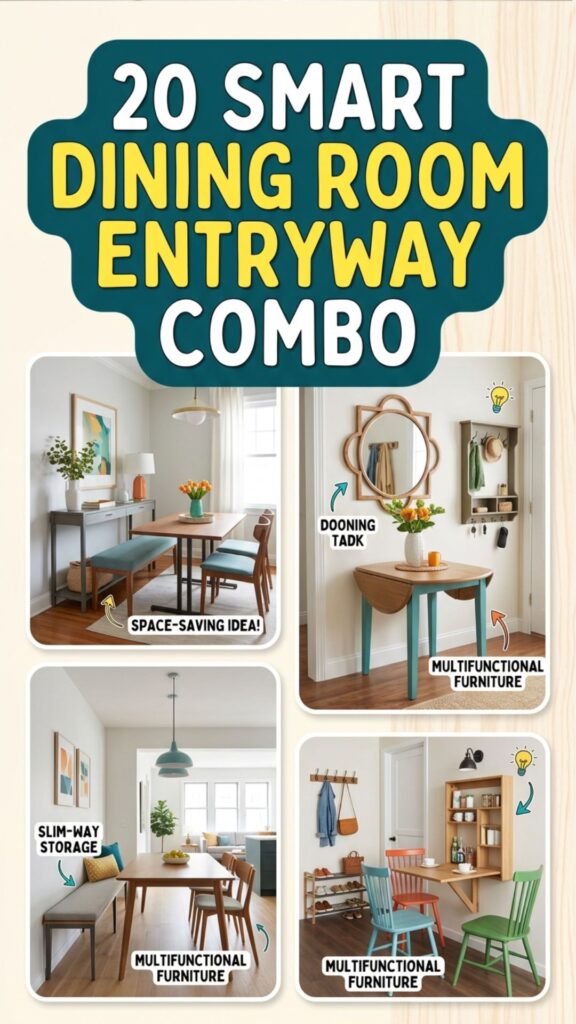 1. 20 Smart Dining Room Entryway Combo Ideas for Small Homes