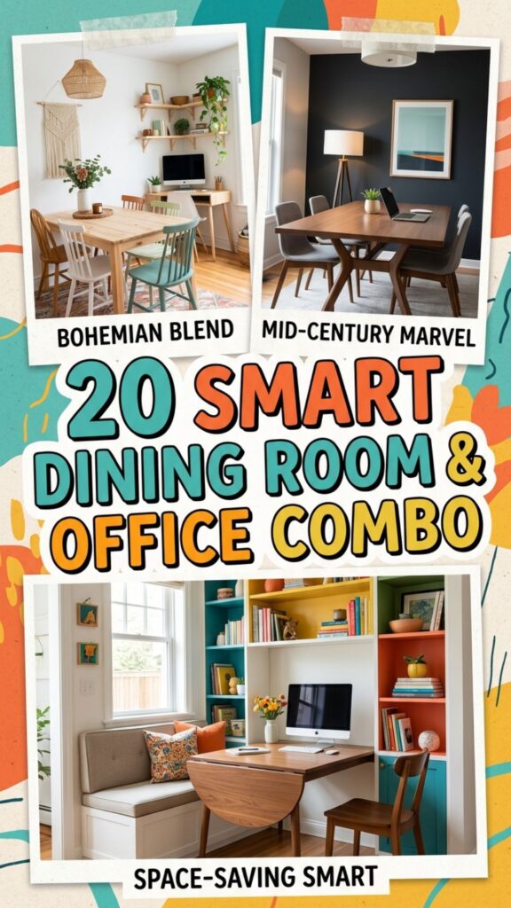 1. 20 Smart Dining Room and Office Combo Ideas for Small Homes