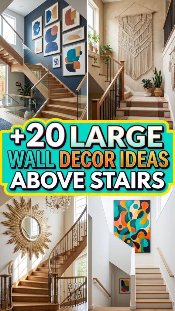 1. 20 Stunning Large Wall Decor Ideas Above Stairs for a Stylish Home