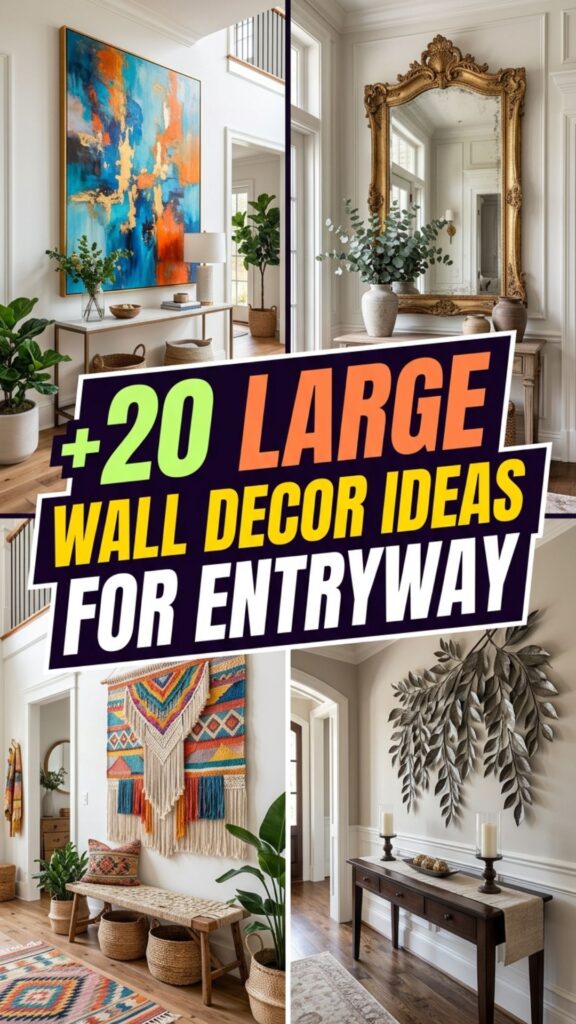 1. 20 Stunning Large Wall Decor Ideas for Entryway Makeovers
