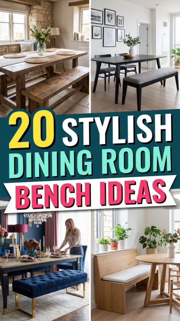 1. 20 Stylish Dining Room Bench Ideas for Every Home