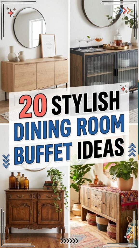 1. 20 Stylish Dining Room Buffet Ideas for a More Elegant Home