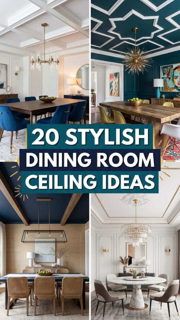 1. 20 Stylish Dining Room Ceiling Ideas for Modern Homes