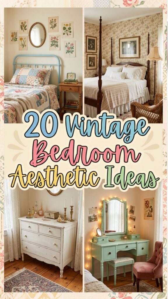 1. 20 Vintage Bedroom Aesthetic Ideas for a Timeless Cozy Space