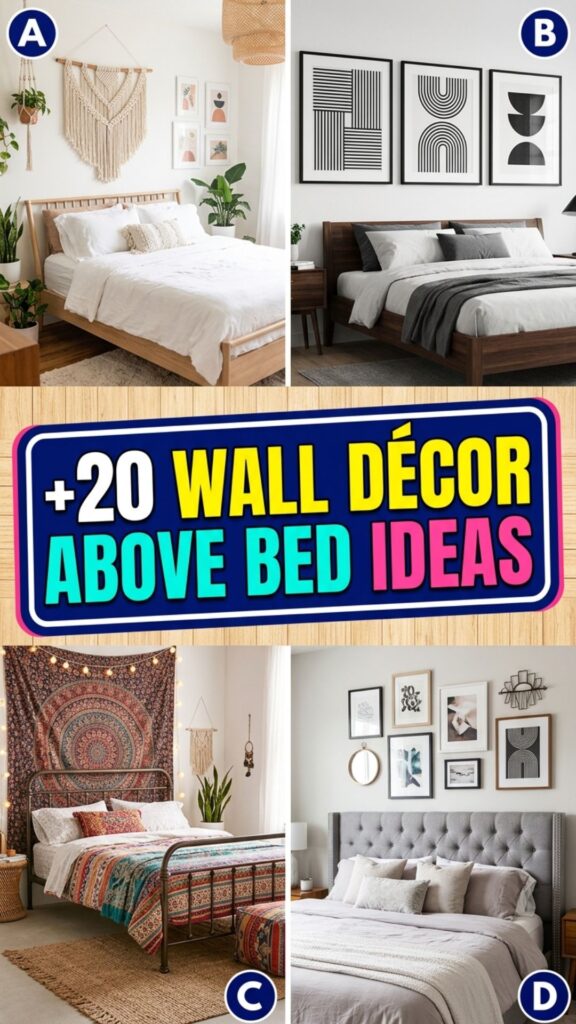 1. 20 Wall Décor Above Bed Ideas for a Stylish Bedroom