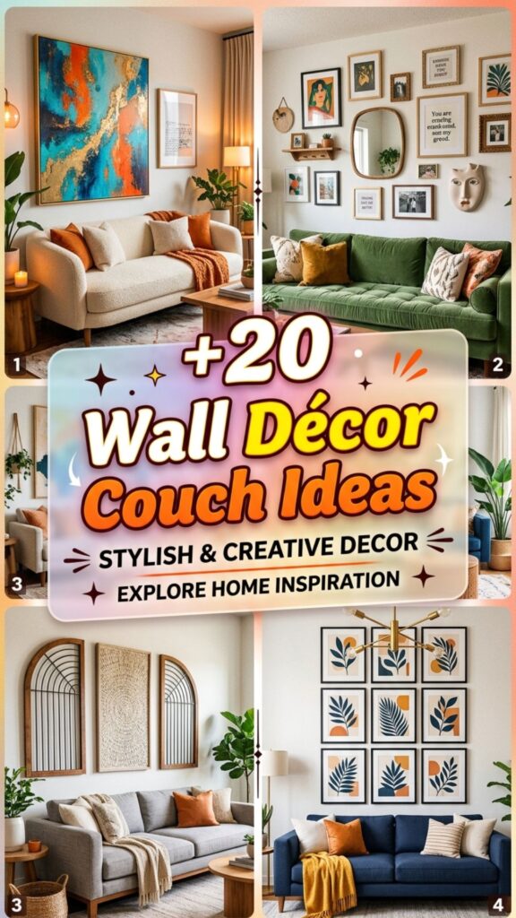 1. 20 Wall Décor Above Couch Ideas Designers Love
