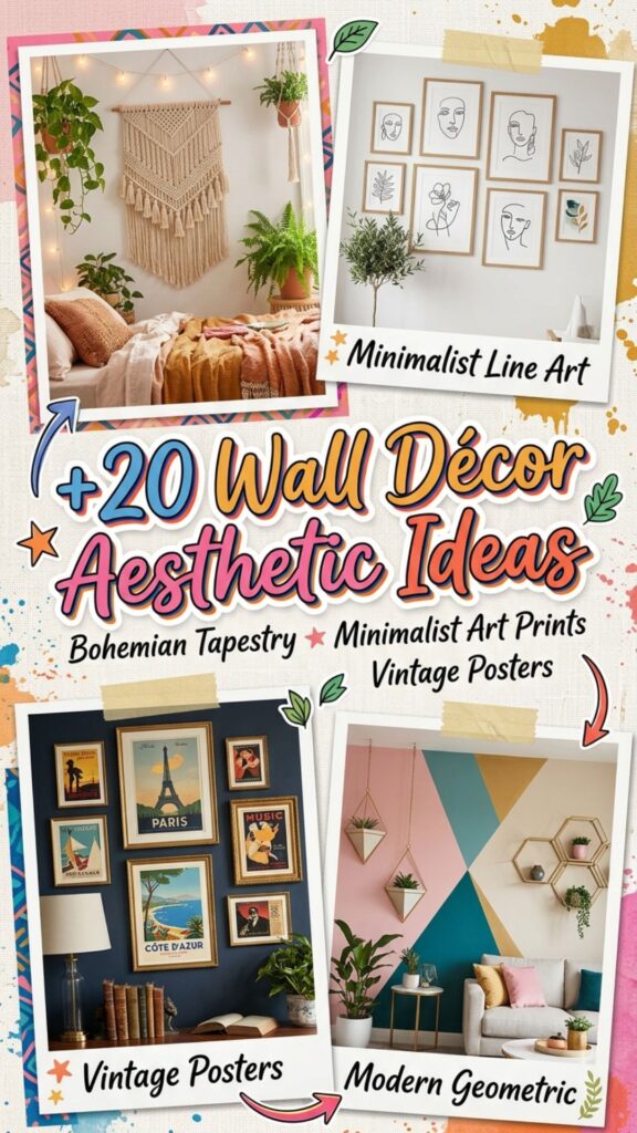 1. 20 Wall Décor Aesthetic Ideas to Make Your Home Look Stylish