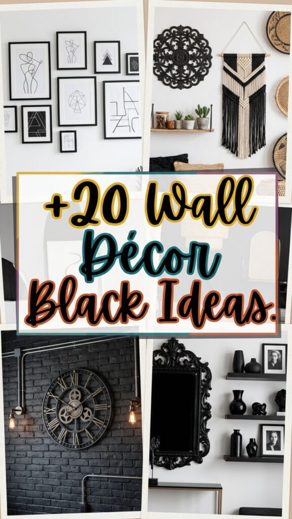 1. 20 Wall Décor Black Ideas to Create a Bold Interior Look