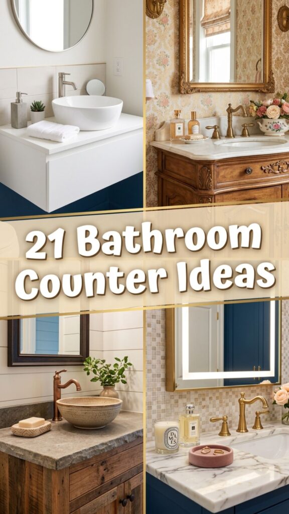 1. 21 Bathroom Counter Ideas for a Fresh and Organized Look