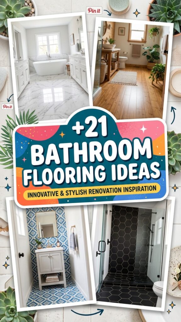 1. 21 Bathroom Flooring Ideas That Are Beautiful and Practical