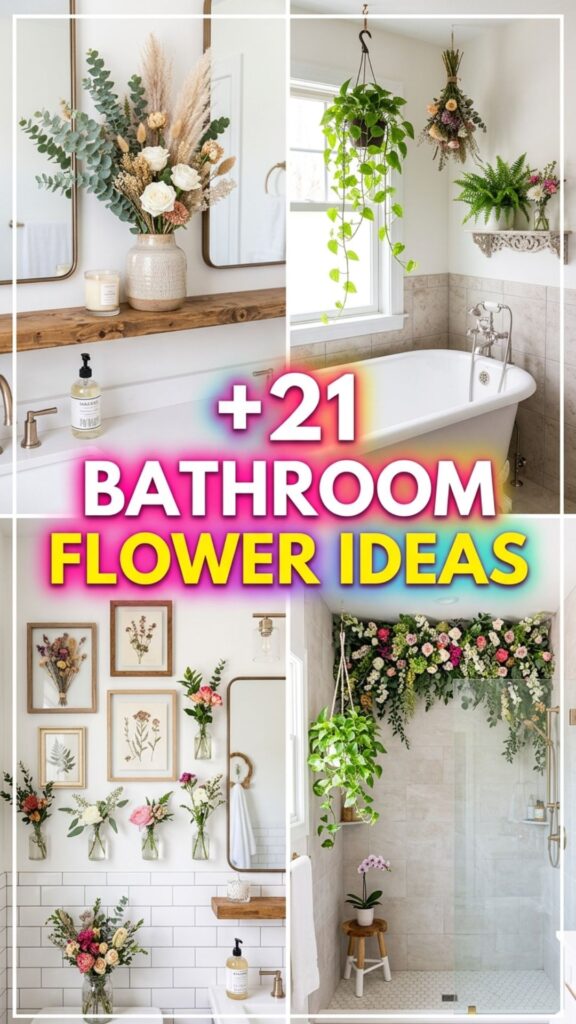 1. 21 Bathroom Flower Ideas to Freshen Up Your Space