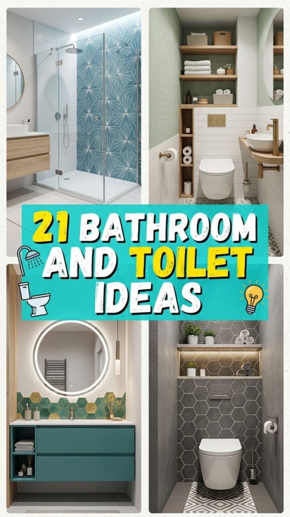 1. 21 Bathroom and Toilet Ideas for a Fresh, Functional Makeover