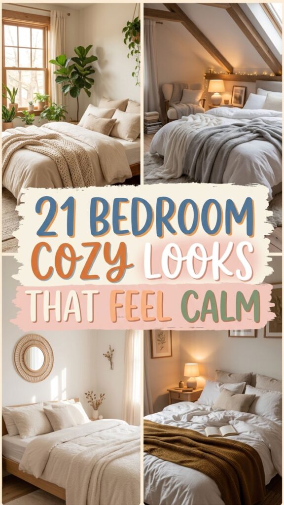 1. 21 Bedroom Cozy Looks That Feel Calm, Warm, and Stylish