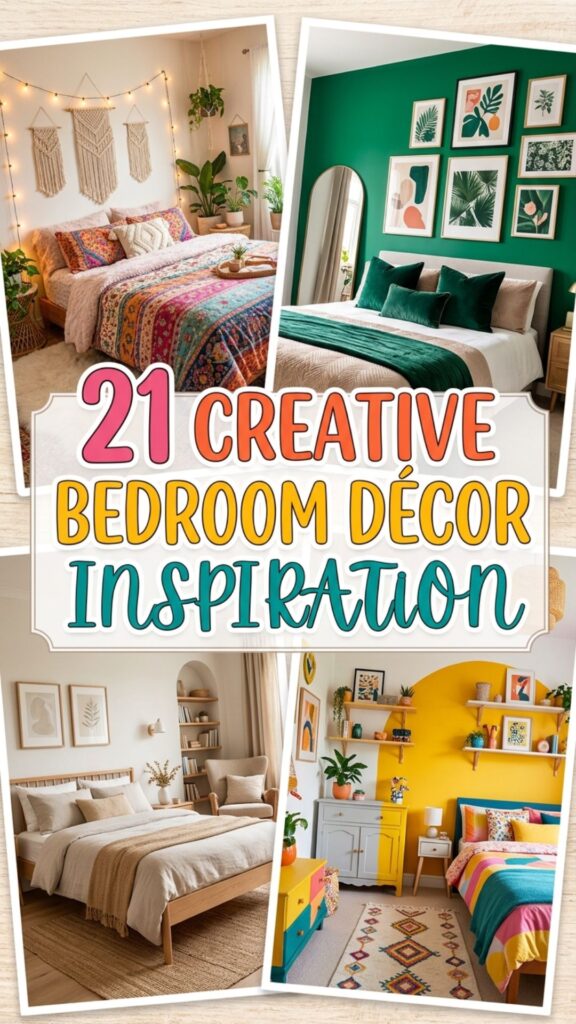 1. 21 Creative Bedroom Décor Inspiration Ideas for a Unique Space