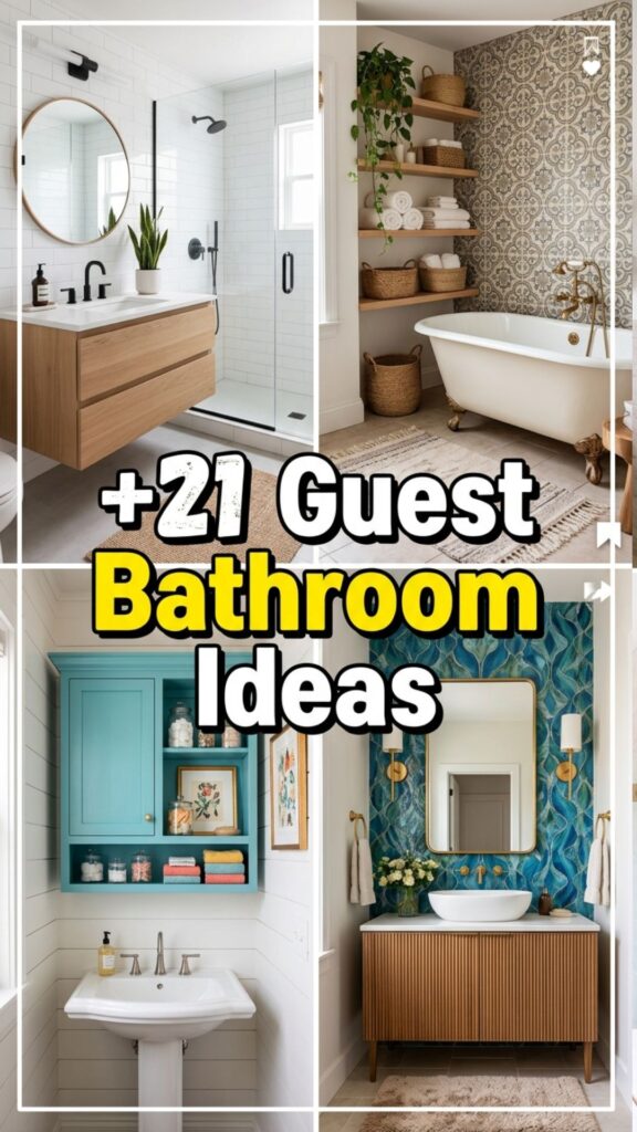 1. 21 Guest Bathroom Ideas to Make Visitors Feel at Home