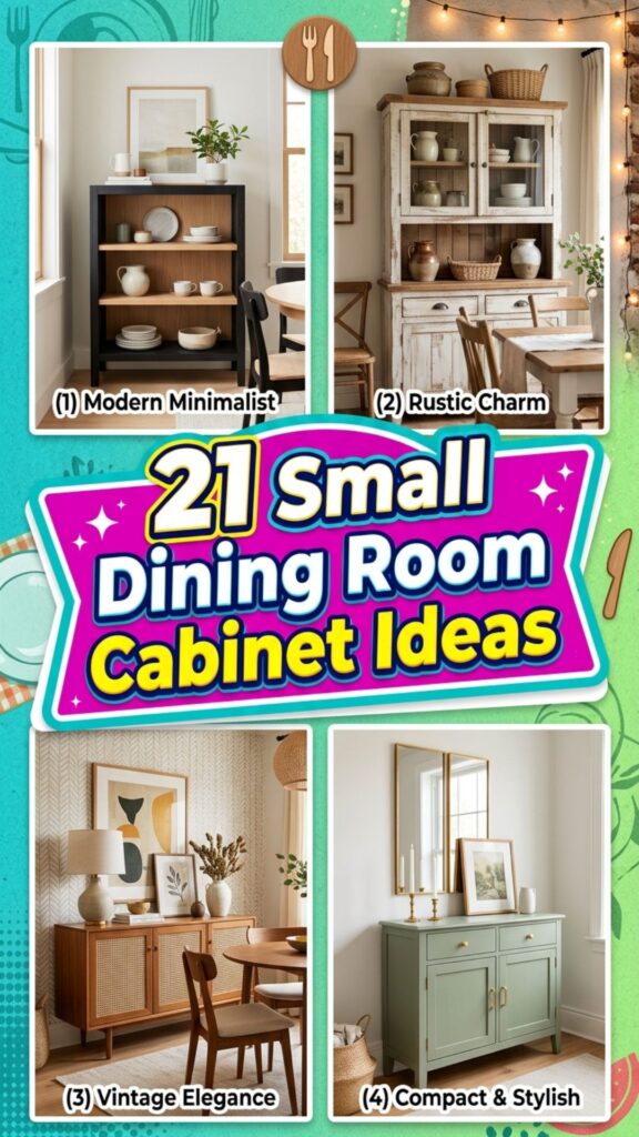1. 21 Small Dining Room Cabinet Ideas for Compact Spaces