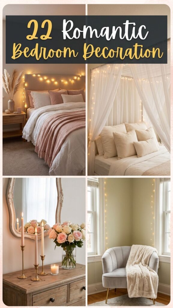 1. 22 Romantic Bedroom Decoration Ideas for Couples