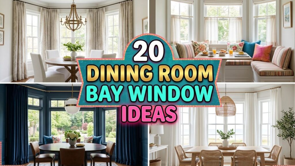 20 Dining Room Bay Window Ideas for a Warm and Inviting Look