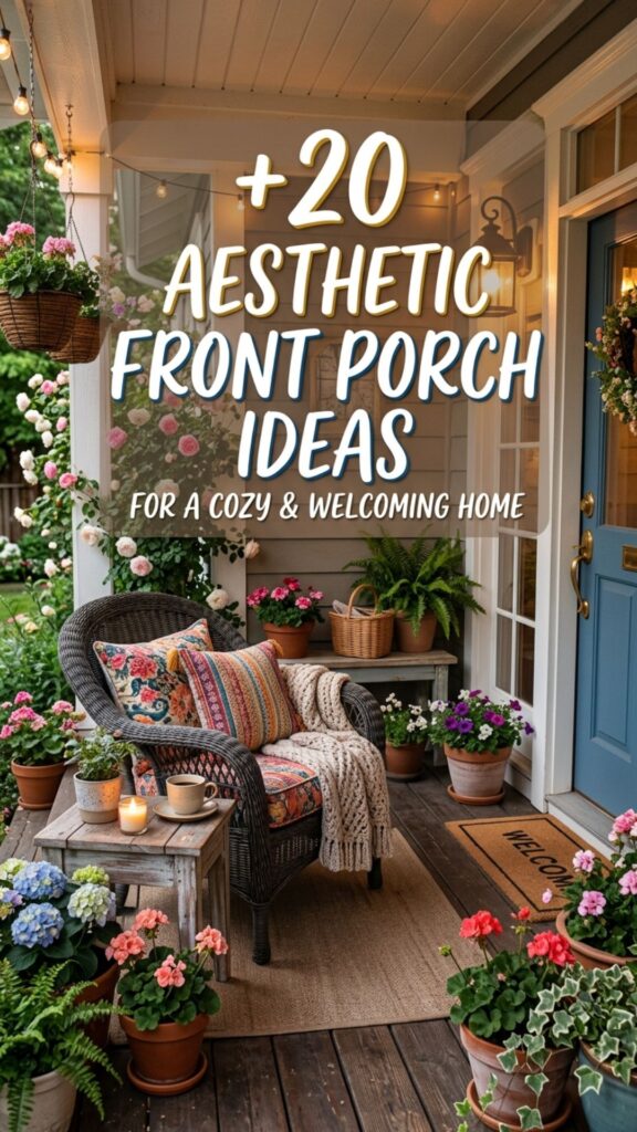 1. 20 Aesthetic Front Porch Ideas for a Beautiful Entrance